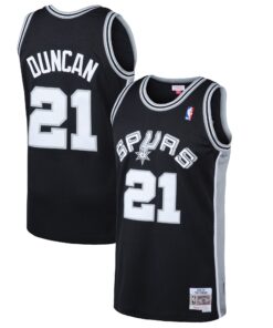 Tim Duncan San Antonio Spurs Mitchell &amp Ness 199899 Hardwood Classics Swingman Jersey - Black