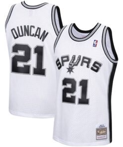 Tim Duncan San Antonio Spurs Mitchell &amp Ness 199899 Hardwood Classics Swingman Jersey - White