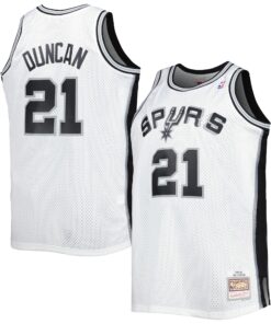 Tim Duncan San Antonio Spurs Mitchell &amp Ness Big &amp Tall Hardwood Classics 199899 Swingman Jersey - White