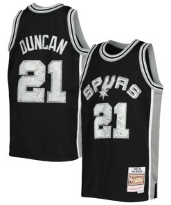 Tim Duncan San Antonio Spurs Mitchell &amp Ness Youth 199899 Hardwood Classics 75th Anniversary Diamond Jersey