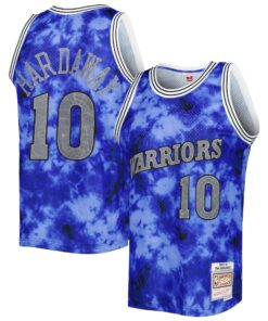 Tim Hardaway Golden State Warriors Mitchell &amp Ness 199091 Galaxy Swingman Jersey - Blue