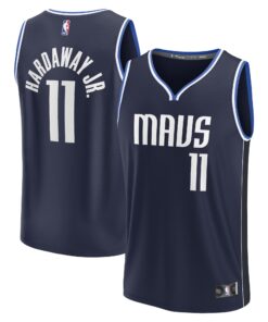 Tim Hardaway Jr. Dallas Mavericks Fanatics Fast Break Replica Player Jersey - Statement Edition - Navy