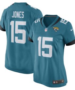 Tim Jones Jacksonville Jaguars  Women_s Game Player Jersey  Teal