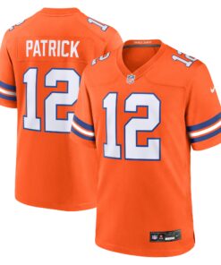 Tim Patrick Denver Broncos  Mile High Collection 1977 Throwback Player Game Jersey  Orange