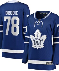TJ Brodie Toronto Maple Leafs Fanatics Women_s Breakaway Player Jersey  Blue 1