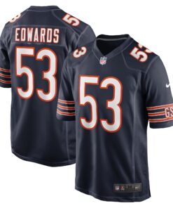 TJ Edwards Chicago Bears  Game Player Jersey  Navy