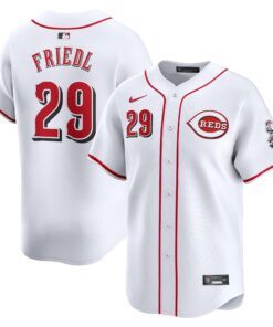 TJ Friedl Cincinnati RedsHome Limited Player Jersey  White