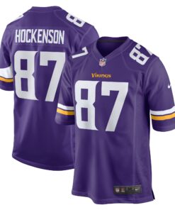 T.J. Hockenson Minnesota Vikings  Game Player Jersey  Purple