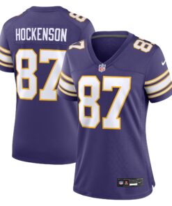 T.J. Hockenson Minnesota Vikings  Women_s Player Jersey  Purple