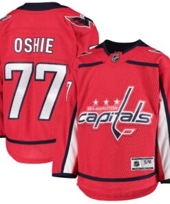 TJ Oshie Washington Capitals Youth Home Premier Player Jersey  Red