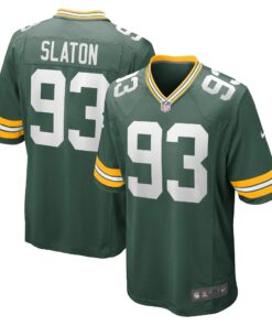 T.J. Slaton Green Bay Packers  Game Jersey  Green 1