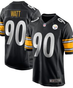 T.J. Watt Pittsburgh Steelers  Game Jersey  Black