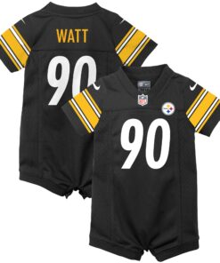 T.J. Watt Pittsburgh Steelers  Infant Game Romper Jersey  Black