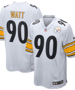 T.J. Watt Pittsburgh Steelers  Youth Game Jersey  White 1