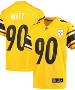 T.J. Watt Pittsburgh Steelers  Youth Inverted Team Game Jersey  Gold