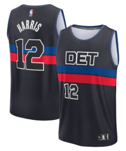 Tobias Harris Detroit Pistons Fanatics Youth Fast Break Player Jersey - Statement Edition - Black
