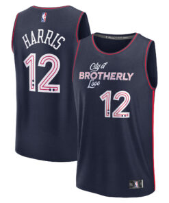 Tobias Harris Philadelphia 76ers Fanatics Fast Break Jersey - Navy - City Edition