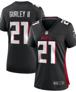 Todd Gurley II Atlanta Falcons  Women_s Game Jersey  Black