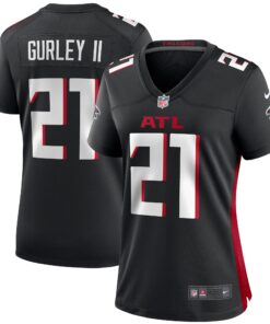 Todd Gurley II Atlanta Falcons  Women_s Player Game Jersey  Black