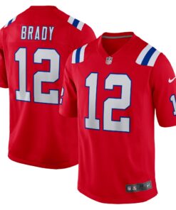 Tom Brady New England Patriots  Retired Game Jersey  Red