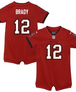 Tom Brady Tampa Bay Buccaneers  Newborn amp Infant Game Romper Jersey  Red