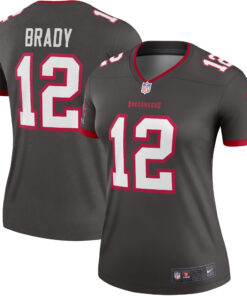 Tom Brady Tampa Bay Buccaneers  Women_s Alternate Legend Jersey  Pewter