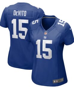 Tommy DeVito New York Giants  Women_s Player Game Jersey  Royal 1
