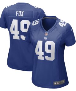 Tomon Fox New York Giants  Women_s Game Player Jersey  Royal