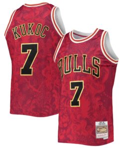 Toni Kukoc Chicago Bulls Mitchell &amp Ness Hardwood Classics 199798 Lunar New Year Swingman Jersey - Red