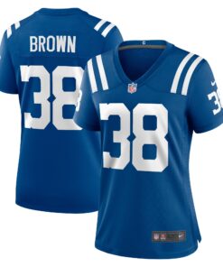Tony Brown Indianapolis Colts  Women_s Player Game Jersey  Royal
