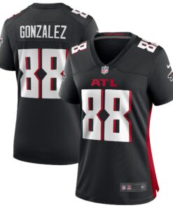 Tony Gonzalez Atlanta Falcons  Women_s Game Retired Player Jersey  Black