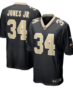 Tony Jones Jr. New Orleans Saints  Player Game Jersey  Black