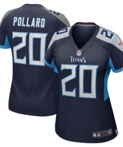 Tony Pollard Tennessee Titans  Women_s Game Player Jersey  Navy