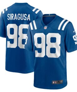 Tony Siragusa Indianapolis Colts  Game Retired Player Jersey  Royal