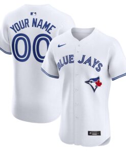Toronto Blue JaysHome Elite Custom Jersey  White