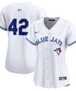  Toronto Blue JaysWomen_s 2024 Jackie Robinson Day Home Limited Jerseynbspâ€“ White