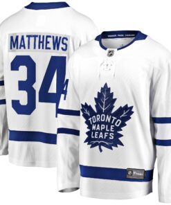 Toronto Maple Leafs Auston Matthews Fanatics Away Premier Breakaway Player Jersey  White