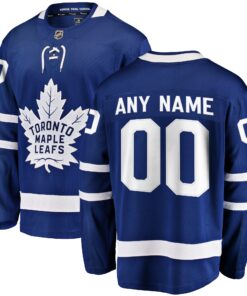Toronto Maple Leafs Fanatics Home Breakaway Custom Jersey  Blue