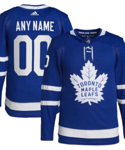  Toronto Maple Leafs  Home  Primegreen Authentic Custom Jersey  Royal