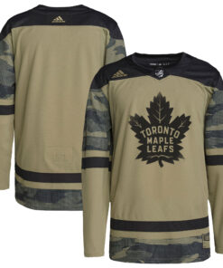 Toronto Maple Leafs Logo Military Appreciation Team Authentic Practice Jersey  Camo