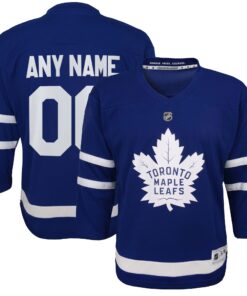  Toronto Maple Leafs Youth Home Replica Custom Jersey  Blue 1