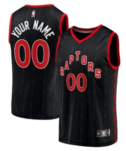 Toronto Raptors Fanatics Fast Break Replica Custom Jersey Black - Statement Edition