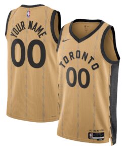  Toronto Raptors Unisex 202324 Custom Swingman Jersey - Gold - City Edition