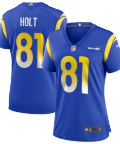 Torry Holt Los Angeles Rams  Women_s Game Retired Player Jersey  Royal
