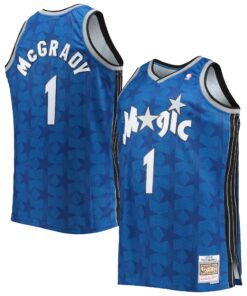 Tracy McGrady Orlando Magic Mitchell &amp Ness Big &amp Tall 200001 Hardwood Classics Swingman Jersey - Blue