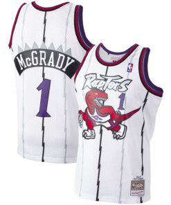 Tracy McGrady Toronto Raptors Mitchell &amp Ness 199899 Hardwood Classics Swingman Jersey - White