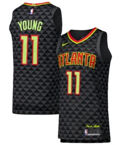 Trae Young Atlanta Hawks Authentic Player Jersey - Icon Edition - Black