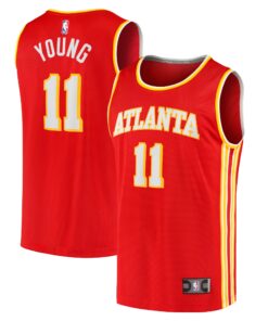 Trae Young Atlanta Hawks Fanatics Fast Break Replica Jersey - Icon Edition - Red