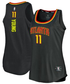 Trae Young Atlanta Hawks Fanatics Women's Fast Break Tank Jersey - Icon Edition - Black