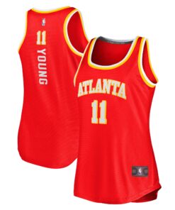 Trae Young Atlanta Hawks Fanatics Women's Fast Break Tank Jersey - Icon Edition - Red